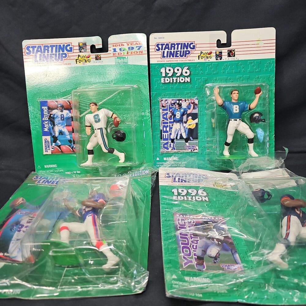 starting lineup figures Football 96,96,97,98 Lot Of 4